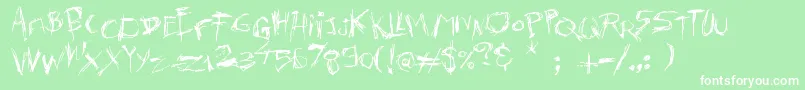 KillersMove Font – White Fonts on Green Background