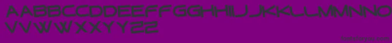 GtekRegularInclinadas Font – Black Fonts on Purple Background