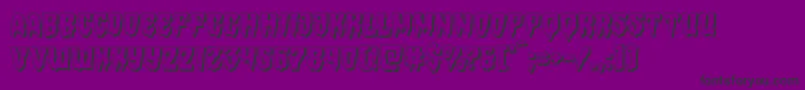 Hemogoblin3D Font – Black Fonts on Purple Background