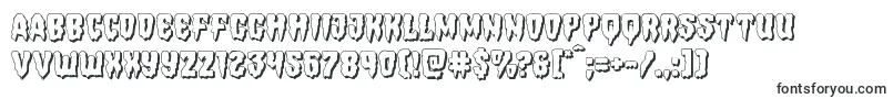 Шрифт Hemogoblin3D – формы шрифтов