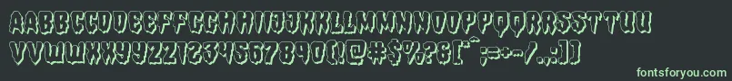 Hemogoblin3D Font – Green Fonts on Black Background