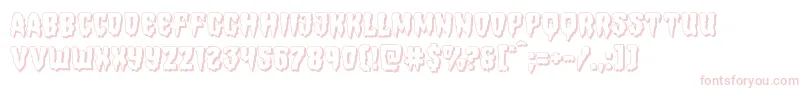 Hemogoblin3D Font – Pink Fonts on White Background