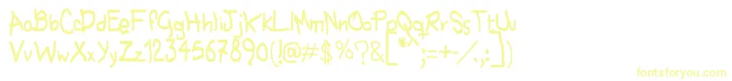 Шрифт Nohubotiempo – жёлтые шрифты