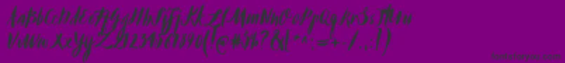 Buffy Font – Black Fonts on Purple Background