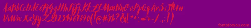 Lisätietoja Buffy-fontista Buffy-fontti – punaiset fontit violetilla taustalla