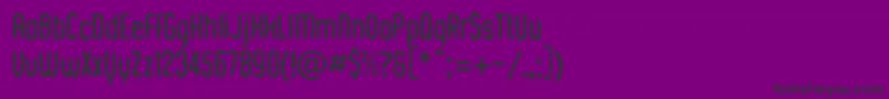 KustomtypeChickChalk-Schriftart – Schwarze Schriften auf violettem Hintergrund