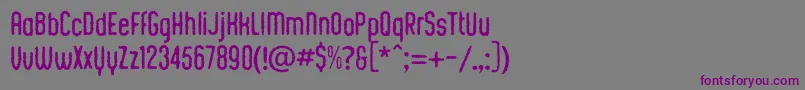 KustomtypeChickChalk Font – Purple Fonts on Gray Background