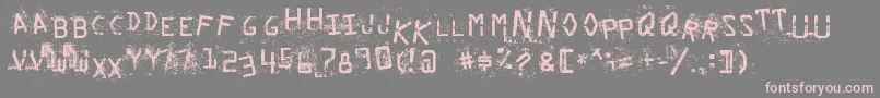 StaubigesVergnР±gen Font – Pink Fonts on Gray Background