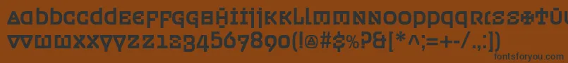 Ordenc Font – Black Fonts on Brown Background