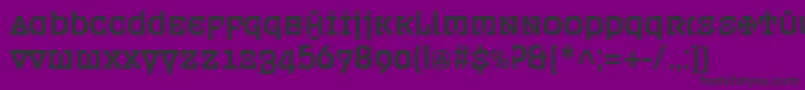 Ordenc Font – Black Fonts on Purple Background