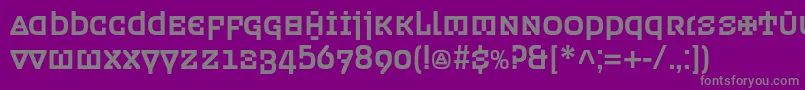 Ordenc Font – Gray Fonts on Purple Background