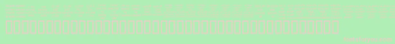 KrBabiezTwo Font – Pink Fonts on Green Background