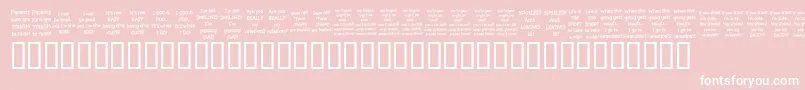 KrBabiezTwo Font – White Fonts on Pink Background