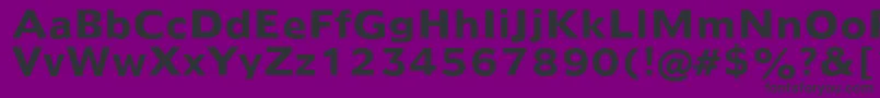 Humanist970BoldBt Font – Black Fonts on Purple Background