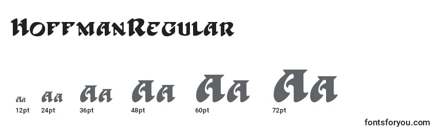 HoffmanRegular Font Sizes