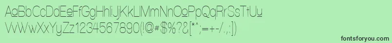WalkwayUpperCondensed Font – Black Fonts on Green Background