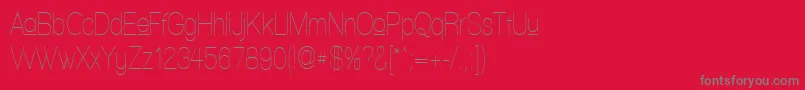 fuente WalkwayUpperCondensed – Fuentes Grises Sobre Fondo Rojo
