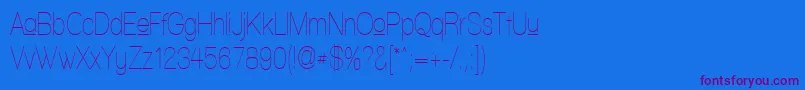 WalkwayUpperCondensed-fontti – violetit fontit sinisellä taustalla