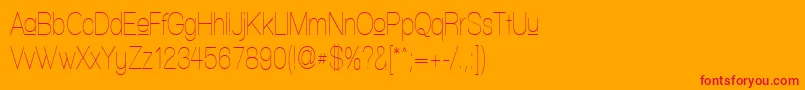 fuente WalkwayUpperCondensed – Fuentes Rojas Sobre Fondo Naranja