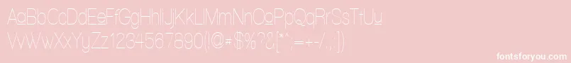 WalkwayUpperCondensed Font – White Fonts on Pink Background