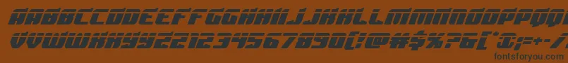 Spartacolaser-fontti – mustat fontit ruskealla taustalla