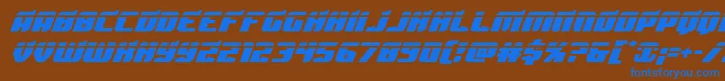 Spartacolaser Font – Blue Fonts on Brown Background