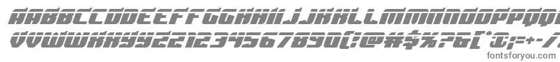 フォントSpartacolaser – 白い背景に灰色の文字