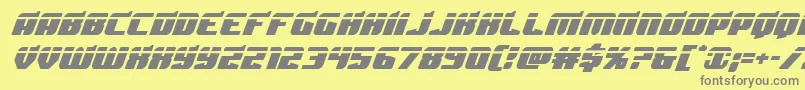 Шрифт Spartacolaser – серые шрифты на жёлтом фоне