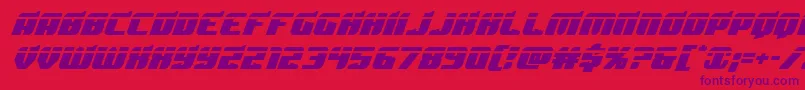 Шрифт Spartacolaser – фиолетовые шрифты на красном фоне