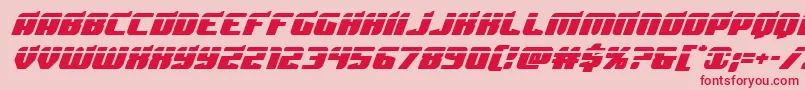 Spartacolaser-fontti – punaiset fontit vaaleanpunaisella taustalla