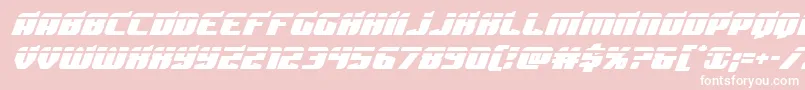 Шрифт Spartacolaser – белые шрифты на розовом фоне