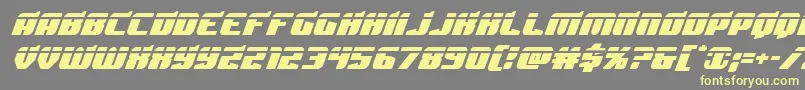 Шрифт Spartacolaser – жёлтые шрифты на сером фоне