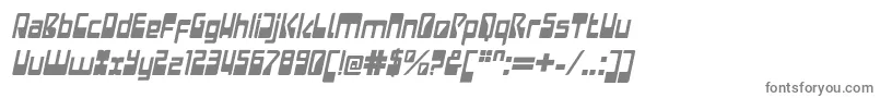 LaserdiscoItalic Font – Gray Fonts on White Background