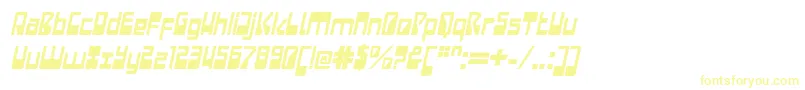 LaserdiscoItalic Font – Yellow Fonts
