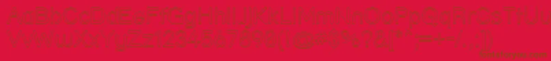 Strout Font – Brown Fonts on Red Background