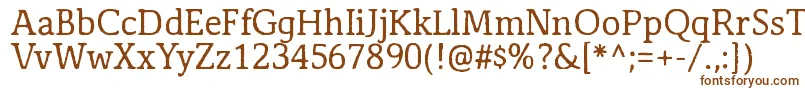 Antihistory Font – Brown Fonts on White Background