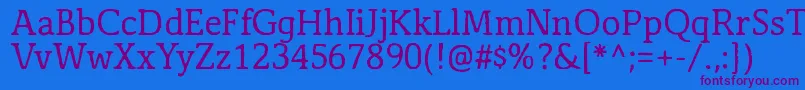 Antihistory-fontti – violetit fontit sinisellä taustalla