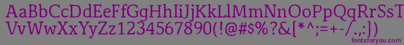 Antihistory Font – Purple Fonts on Gray Background