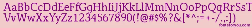 Antihistory Font – Purple Fonts on Pink Background