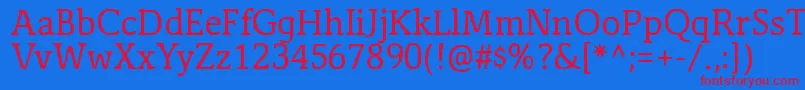 Antihistory Font – Red Fonts on Blue Background