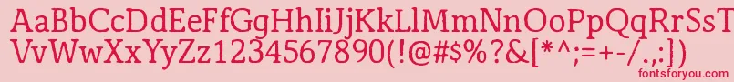 Antihistory Font – Red Fonts on Pink Background