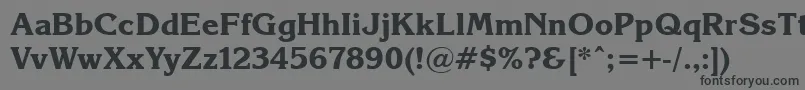 Korinna.KzBold Font – Black Fonts on Gray Background
