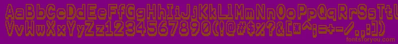 Karma Font – Brown Fonts on Purple Background