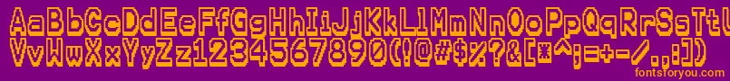 Karma Font – Orange Fonts on Purple Background