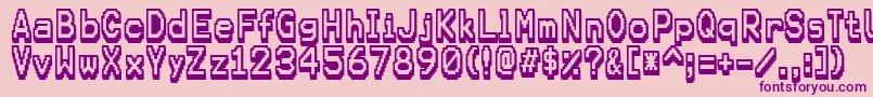 Karma Font – Purple Fonts on Pink Background