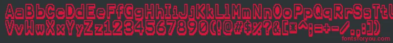 Karma Font – Red Fonts on Black Background