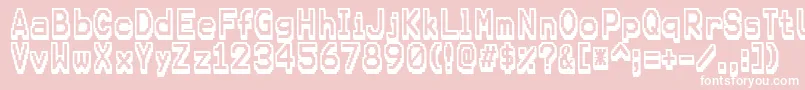 Karma Font – White Fonts on Pink Background