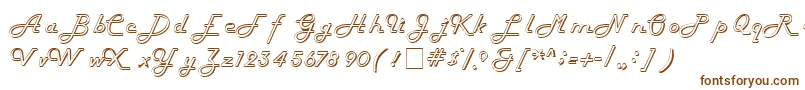 Шрифт HarlowitcNormal – коричневые шрифты