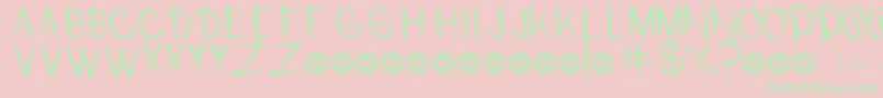 MalachaiPersonalUseOnly Font – Green Fonts on Pink Background