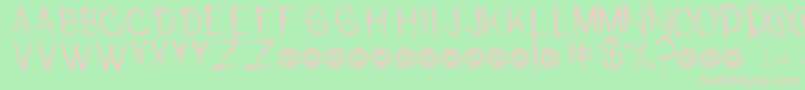 MalachaiPersonalUseOnly Font – Pink Fonts on Green Background